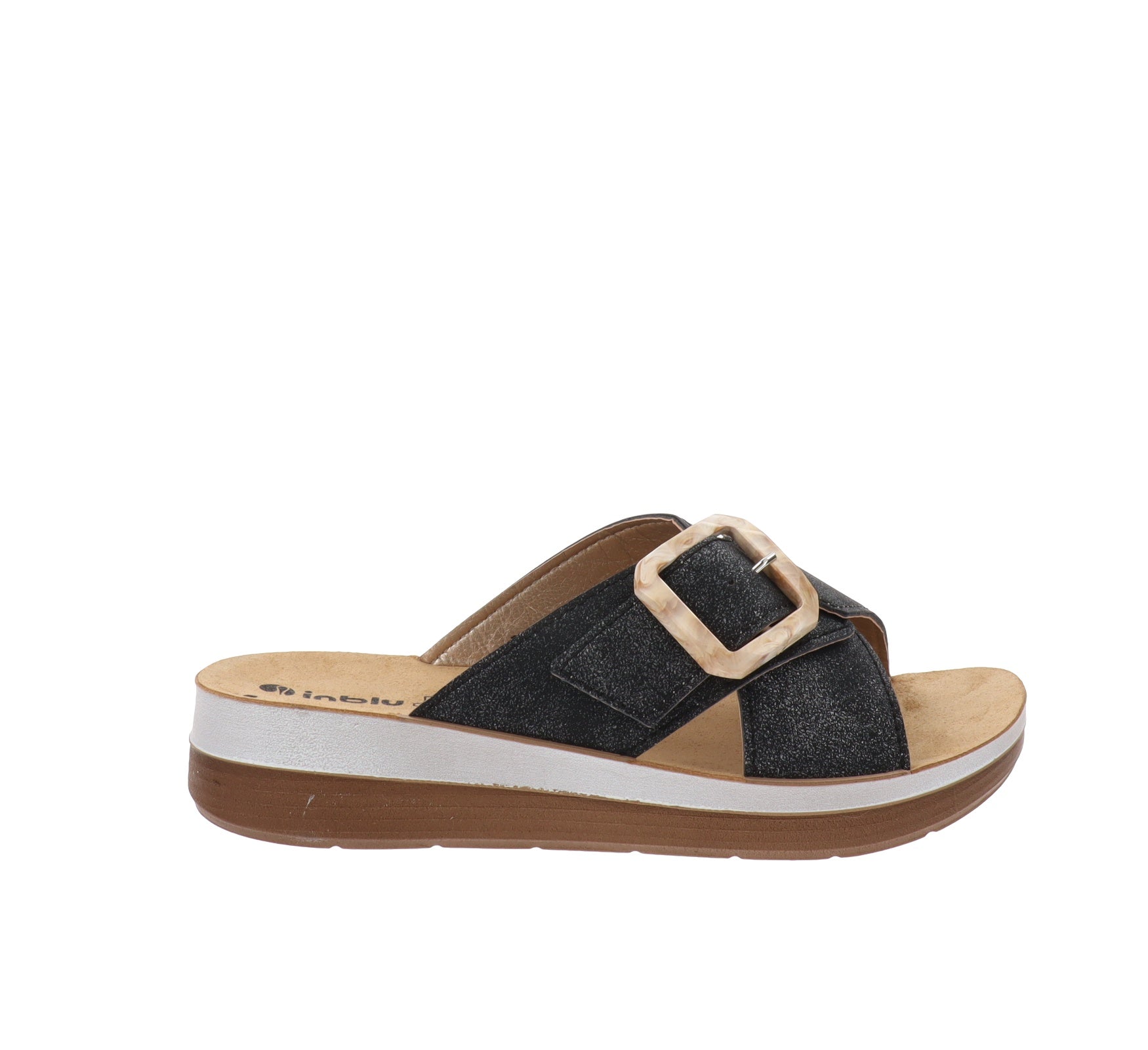 Inblu Scarpe FT000020 Ciabatte Donna in Similpelle Bianco Chiusura Fibbia - Imagen 10 de 25