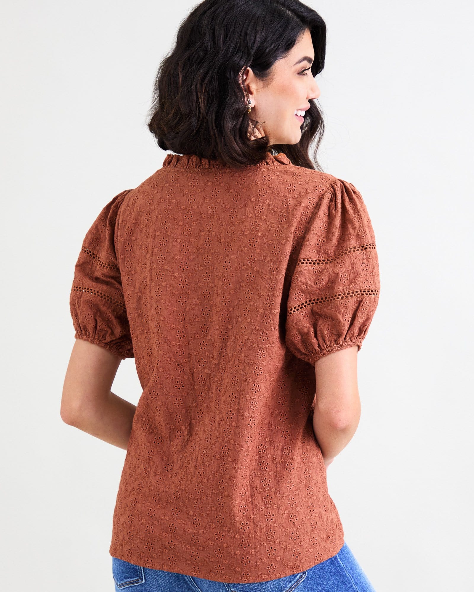 Eyelet Essential Blouse