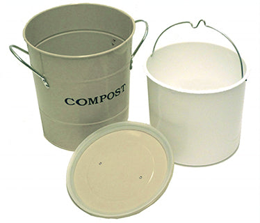 Stainless Steel Compost Pail (1 Gallon) - Grow Organic