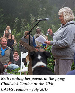 Beth Benjamin reading poetry