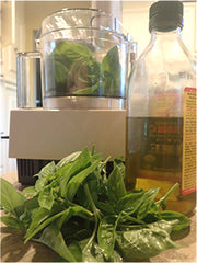 herbs in a jar