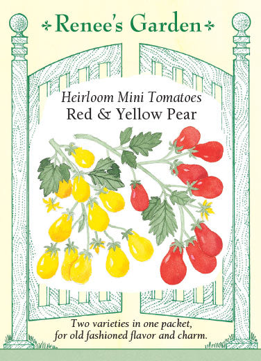 Red And Yellow Pear Heirloom Mini Tomatoes Renees Garden Seeds