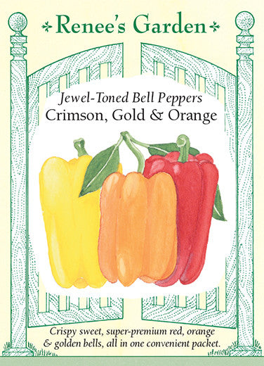 Crimson Gold Orange Jewel Toned Bell Peppers Renee S Garden