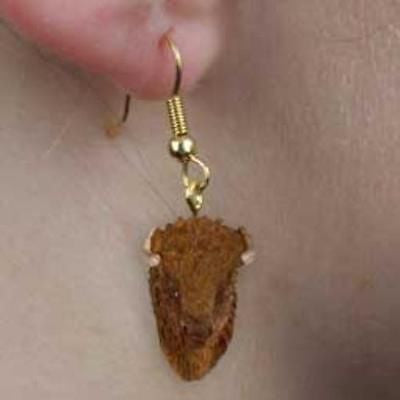Animal Wildlife BUFFALO Head Resin Dangle Earrings...Clearance Priced - DOG*GONE*IT*GIFTS