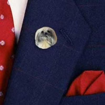 Resin Pin PEKINGESE Dog Head Resin Hat Pin Tietac Pin Jewelry - DOG*GONE*IT*GIFTS - Jewelry Head Pins