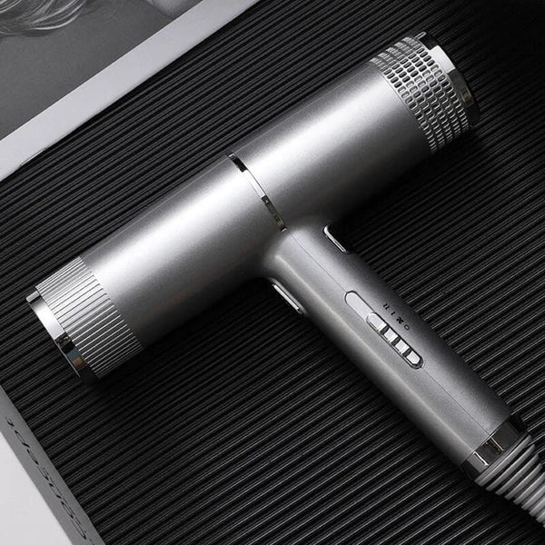 Hair Dryer Side View with Attachments