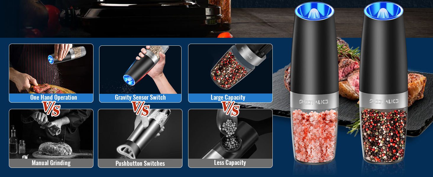 Donrams - Electric Salt And Pepper Grinder