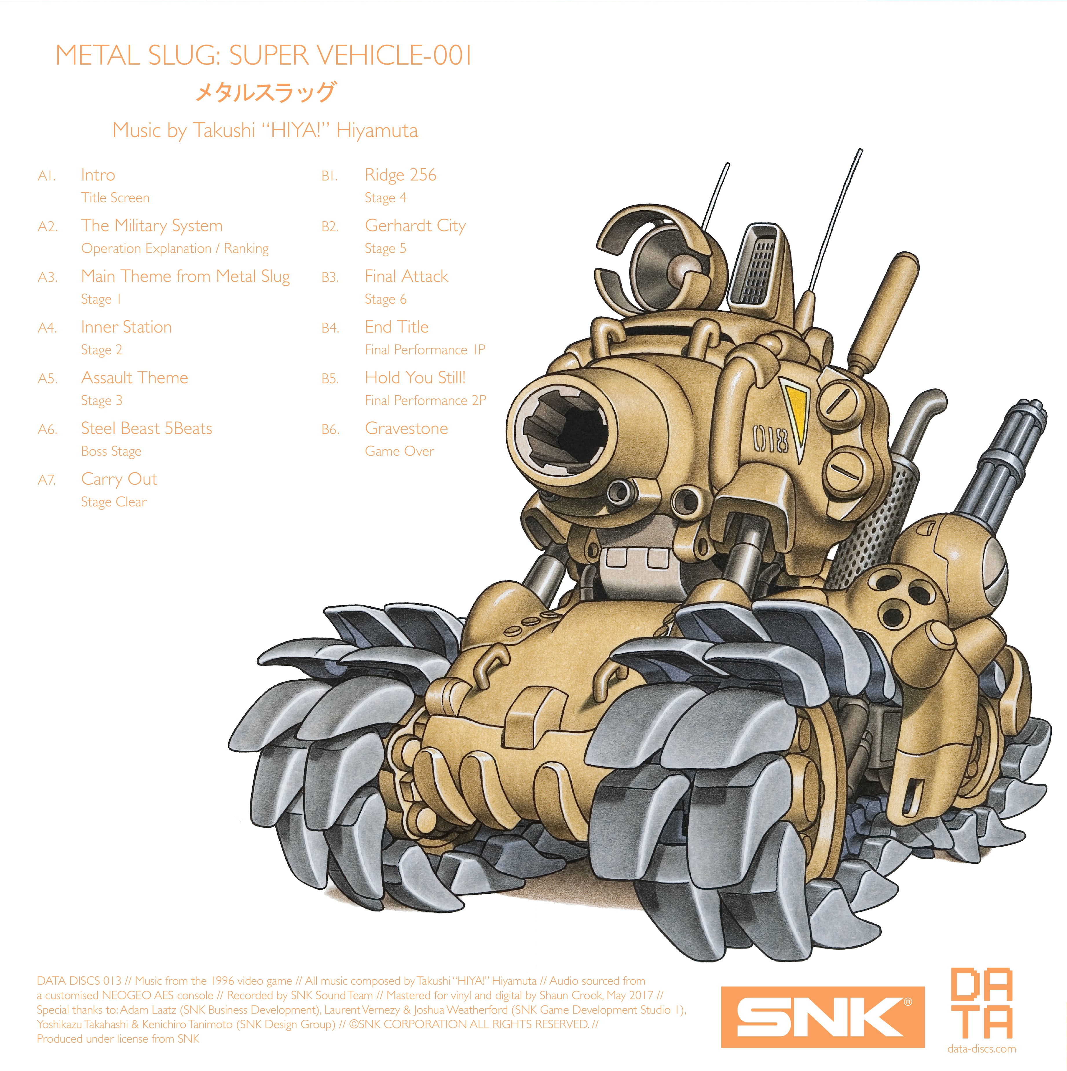 [vinyle] Data Discs #13 : Metal Slug DATA013_Back