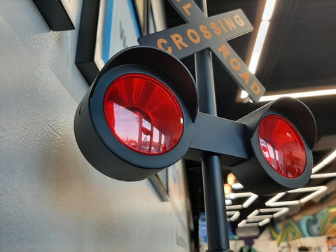 railroad crossing red light