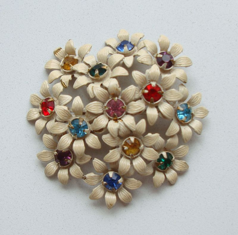 vintage flower brooch