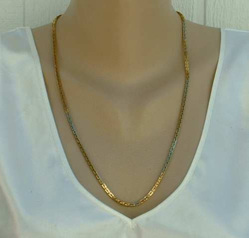 Trifari Square Link Chain Necklace 24 