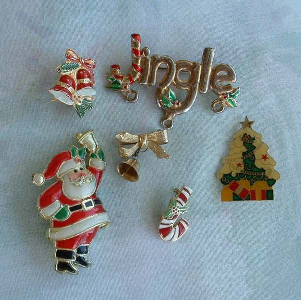 holiday jewelry pins