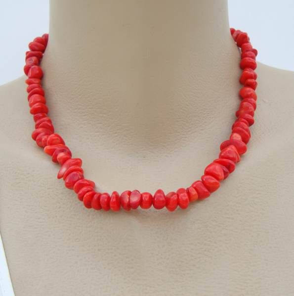 coral bead necklace