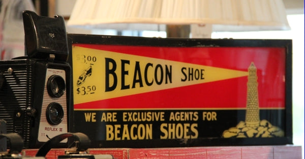 Vintage Beacon Shoe Sign