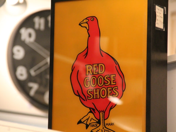 Vintage Red Goose Shoes store sign