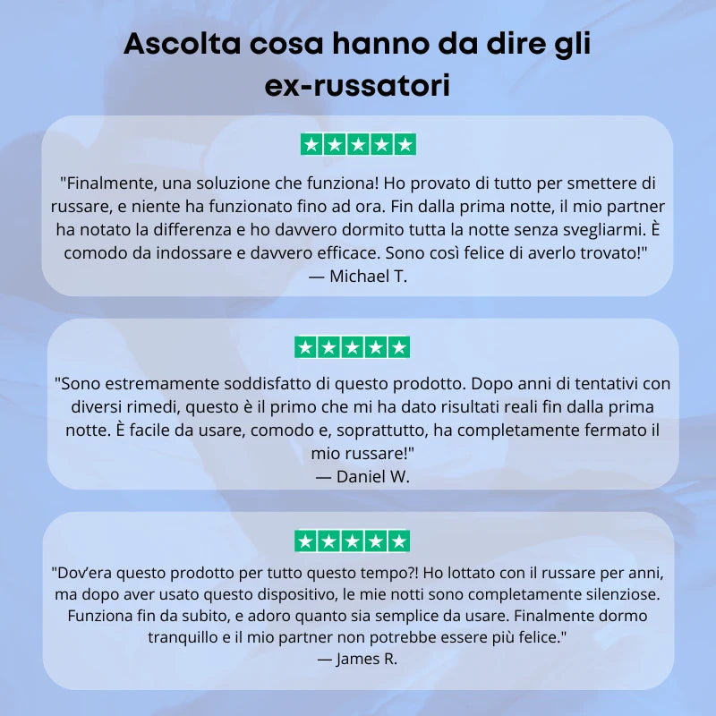 Dispositivo antirussamento SnorMed™ PRO