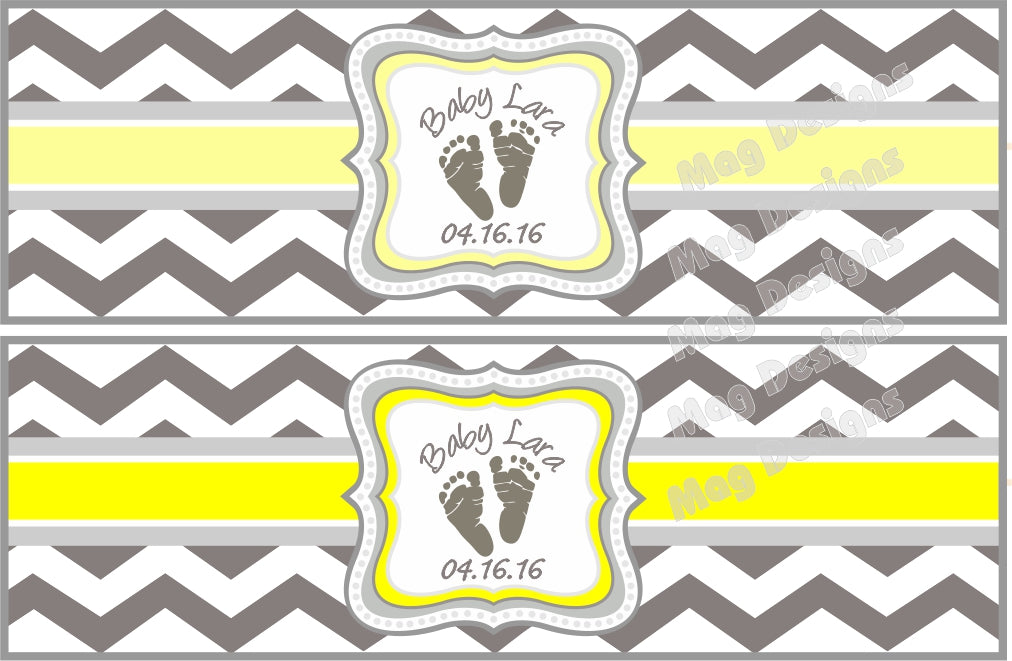gray and yellow baby shower cigar bands i do artsy weddings