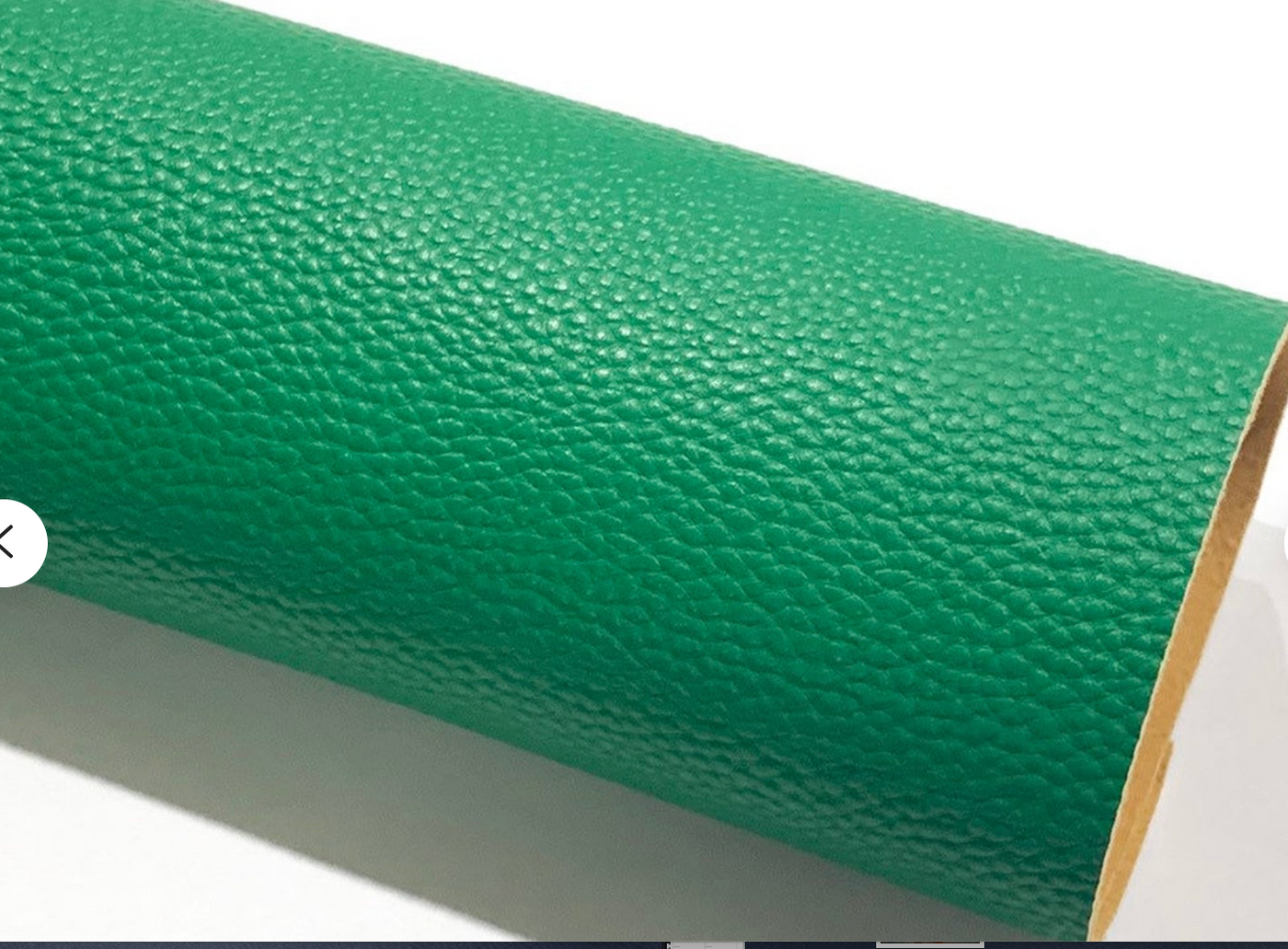 Jade Green Textured Leatherette A4 1.2mm Thick Litchi Print Leatherette