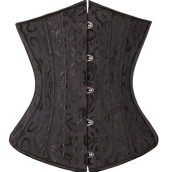 Floral Renaissance Victorian Corset, Steampunk Vintage UnderBust Corse –  Corset Lifestyle