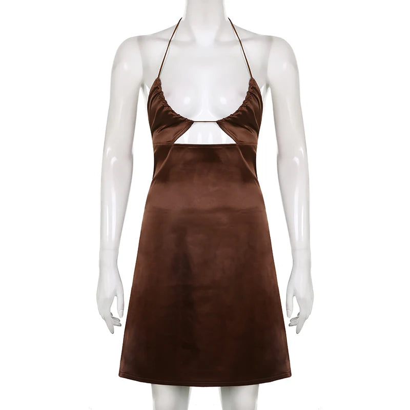 Women's Sexy Backless A-Line Mini Dress for Summer Parties - Image 6