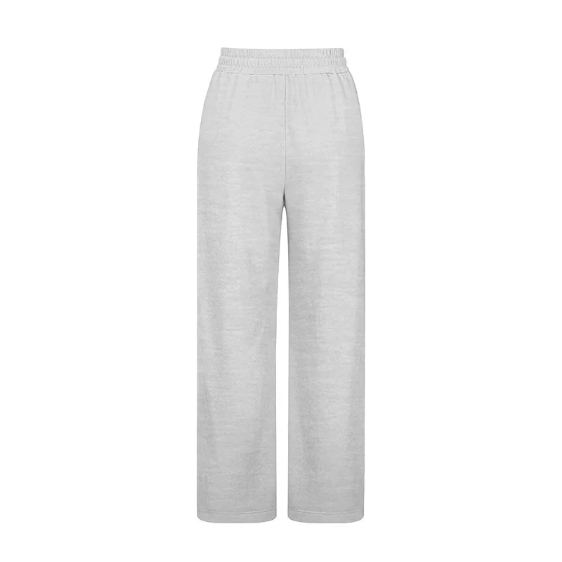 Solid Elastic Low Waist Casual Fitness Pants for Women - Image 6