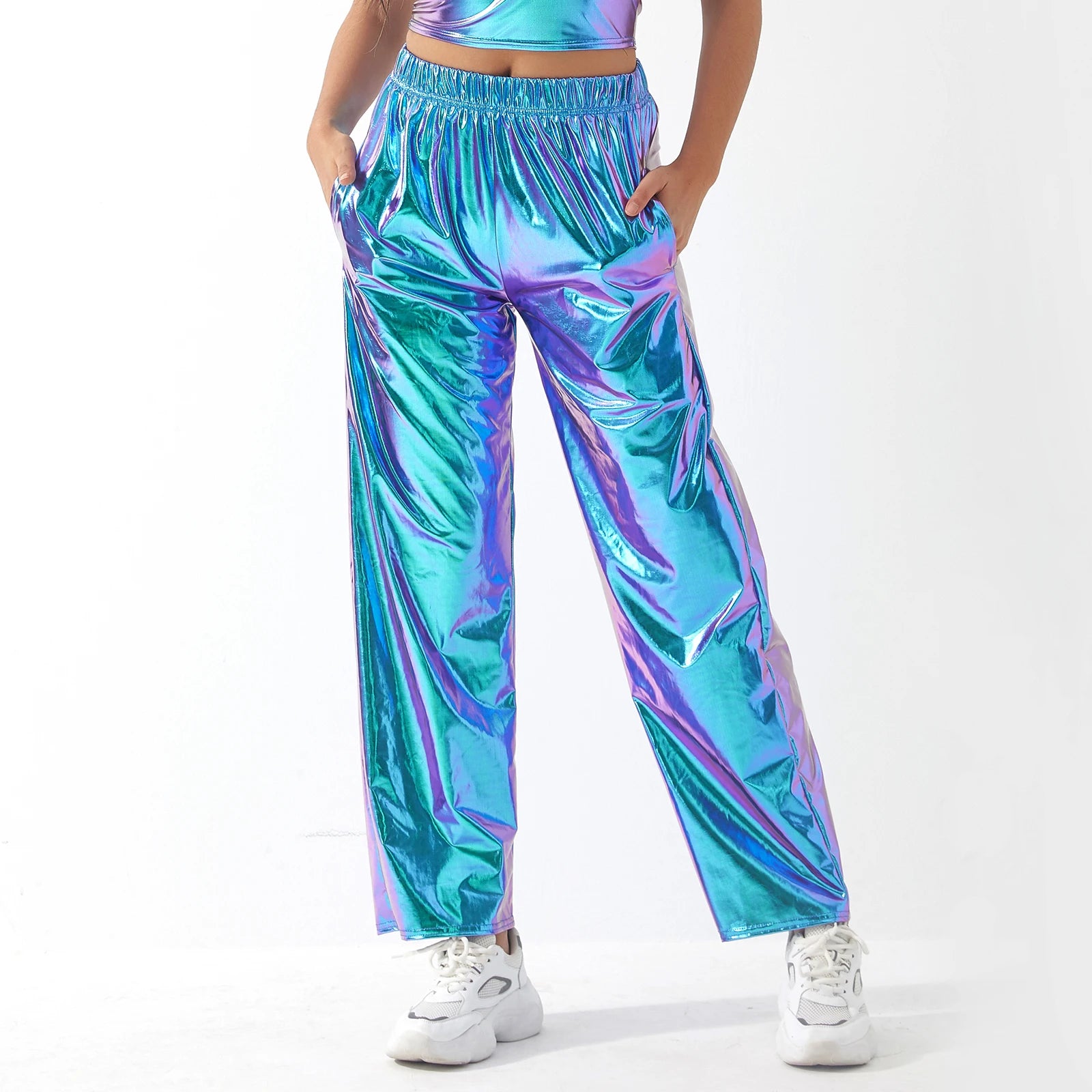 Casual Low Waisted Women's Straight Trousers Solid Spring Pants