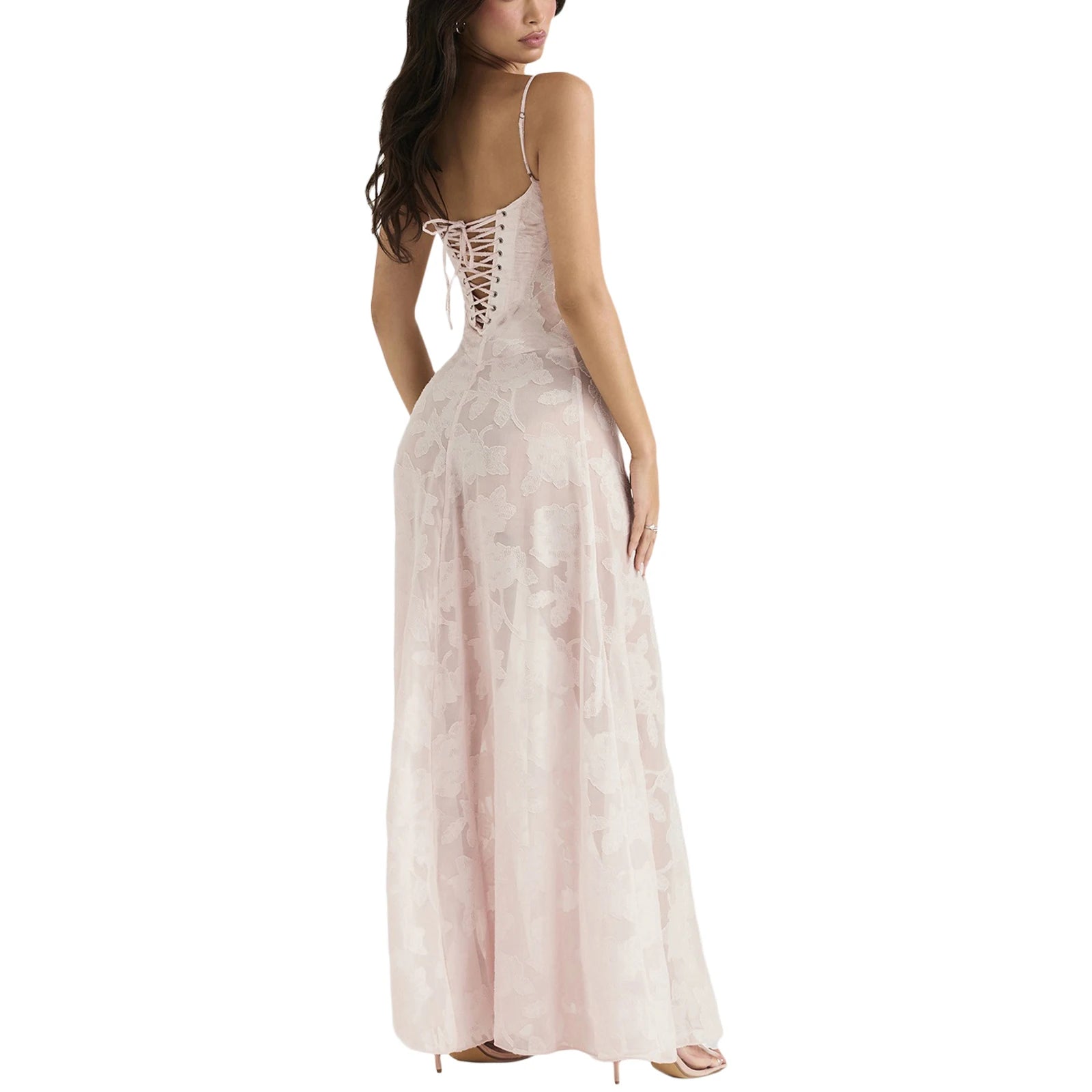 Floral Y2K Long Maxi Dress - Ideal Party Evening Wear - Image 3