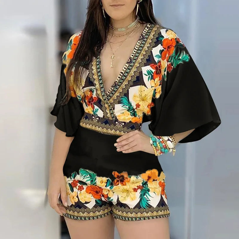Floral Printed Backless Jumpsuit for Women - Summer Essential - Image 10