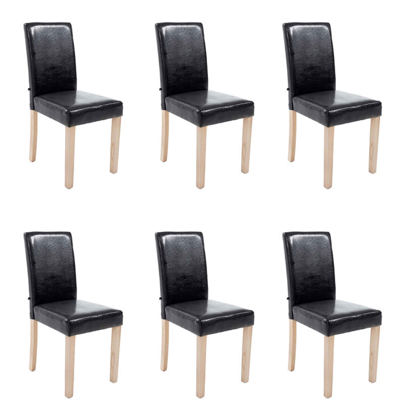 Black Dining Room Chairs Set Of 6 : Nido6 Bch W 6 Pc Dining Room Set