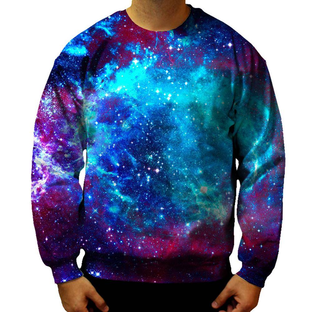 blue galaxy sweatshirt