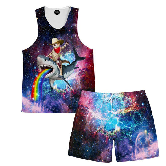 Bleeding Heart Tank and Short Rave Outfit