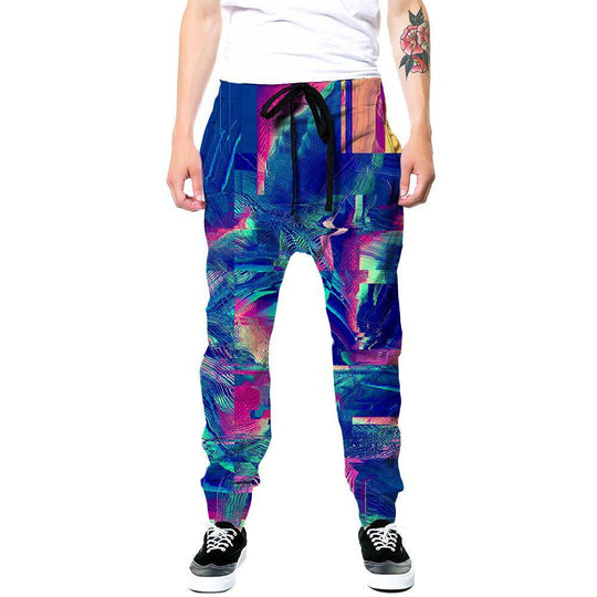 Men's Red Crushed Velvet Joggers W/ Pockets Jogger Pants Rave, Festival,  EDM, Athletic 