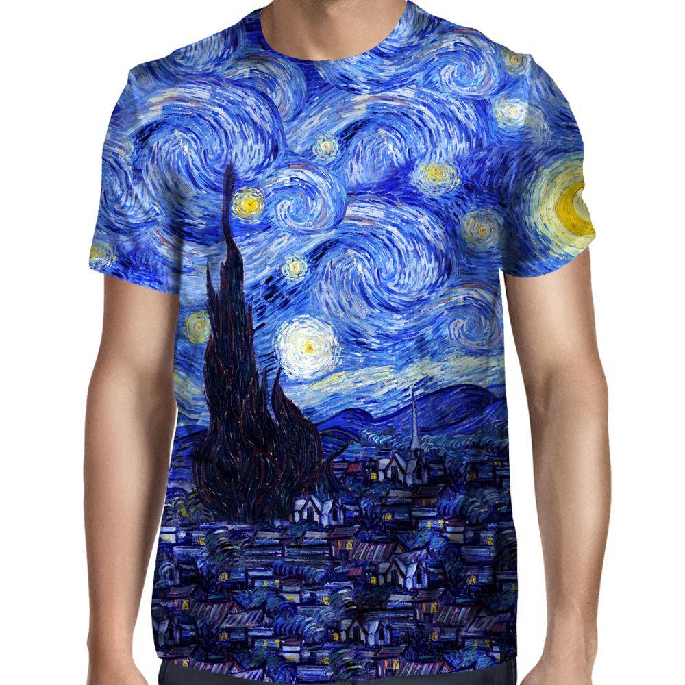 vincent van gogh starry night t shirt