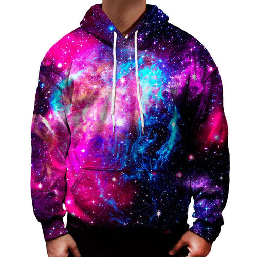 Keep it Real. Marble/ Galaxy print' Men's Zip Hoodie