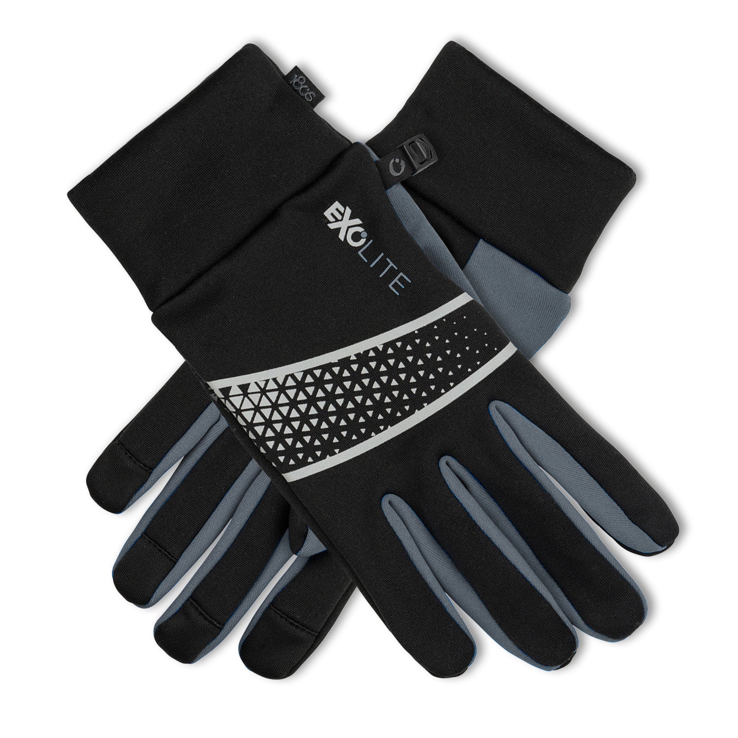 Gravel Gear Men's Tech Fleece Gloves with Thinsulate — Black