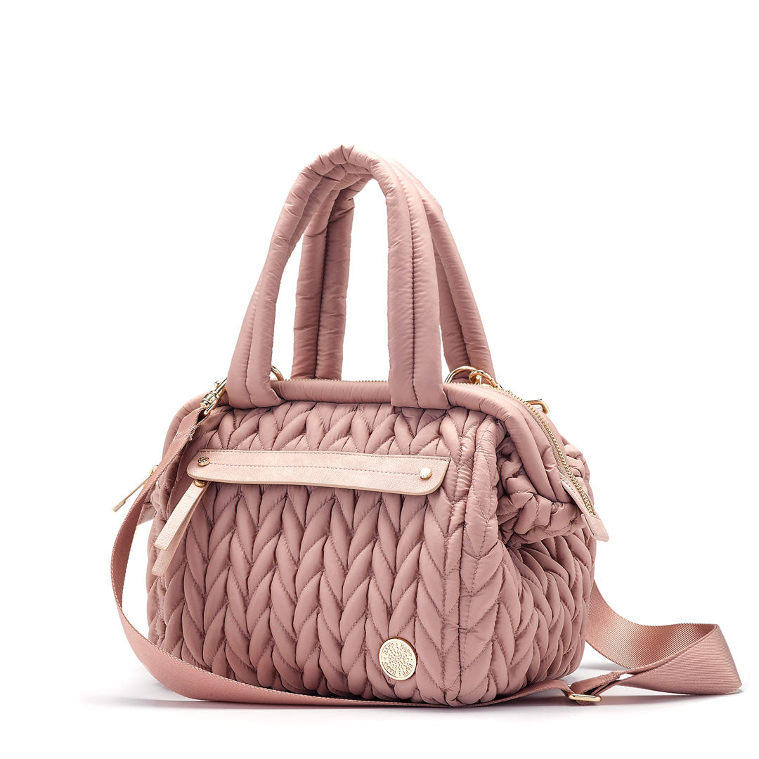 Paige Mini Diaper Bag - Small Blush Pink Baby Bag – HAPP BRAND