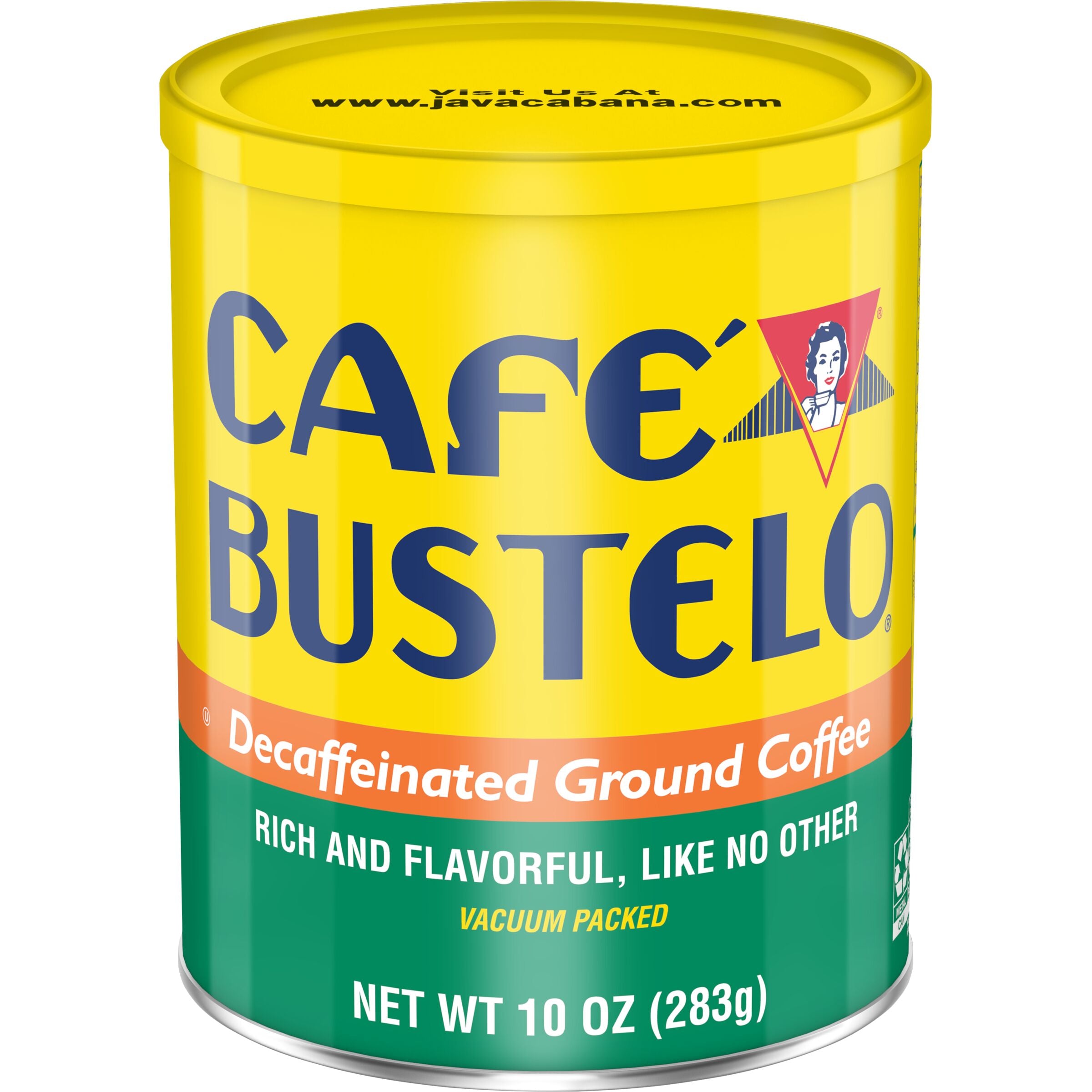 Cafe Bustelo Decaf Medium-Dark Roast, Ground Coffee Can, 10 oz - Cafe Bustelo product image