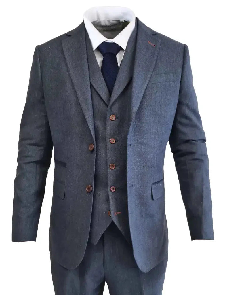 TAVERNY Chief - Completo uomo a tre pezzi Gentleman navy - The Garrison IT product image