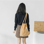Dream Corduroy Large Shoulder Crossbody Foldable Tote Bag Shoulder Bags Mara's Dream Golden Store 