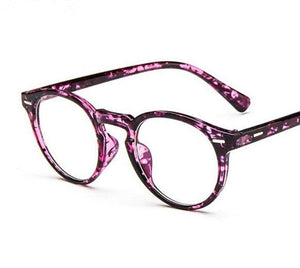 retro round eyeglasses