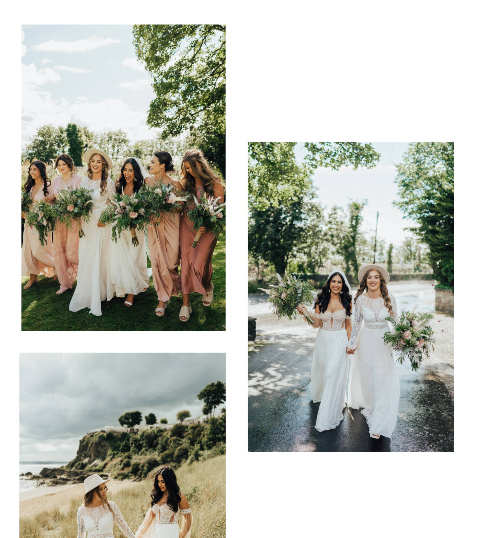 A Scottish Boho Coastal Wedding For Two Sea-loving Brides