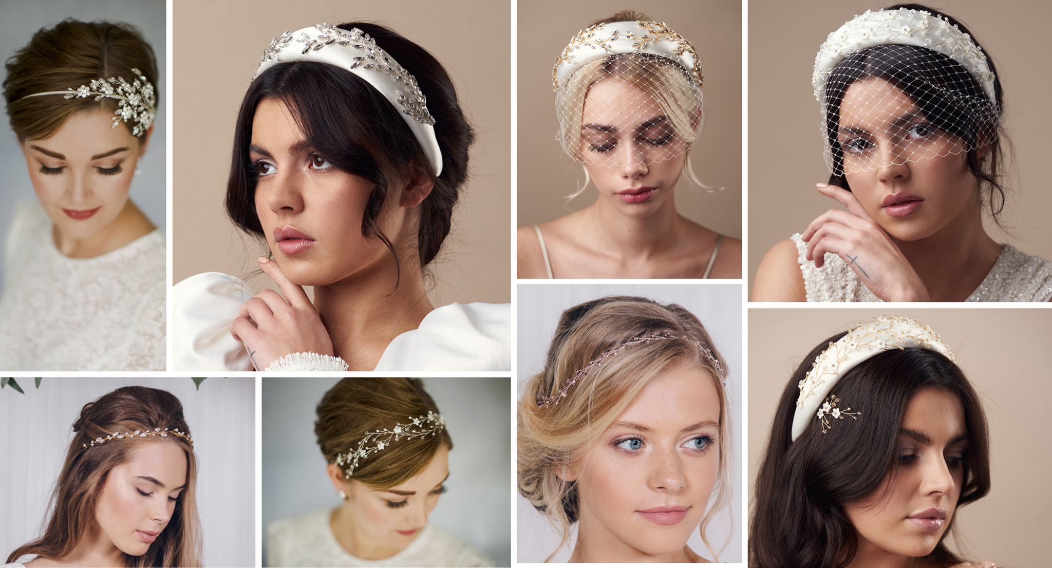 botanical wedding hair accessories - headbands