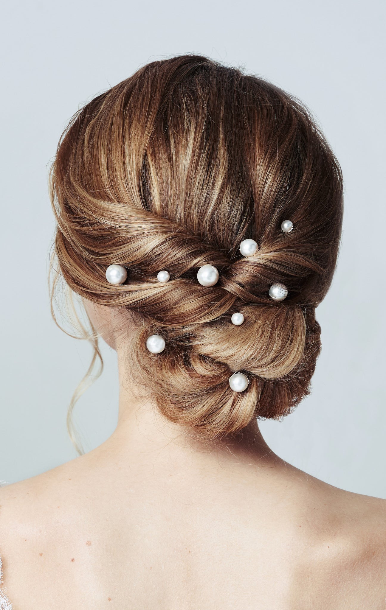 Expensive crystal pearl hair pins