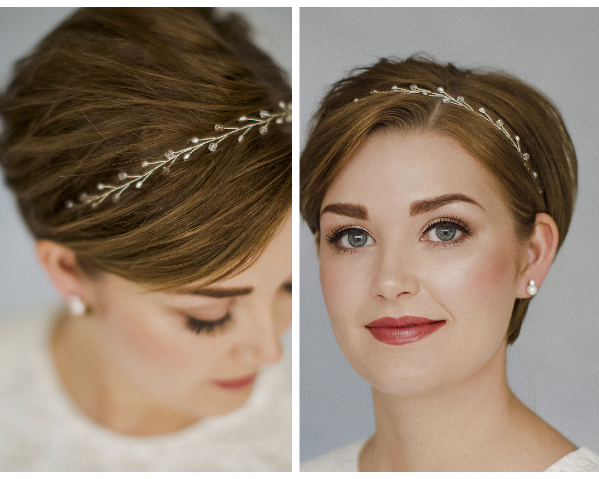 bridal accessories for short hair - ideas for 12 different styles