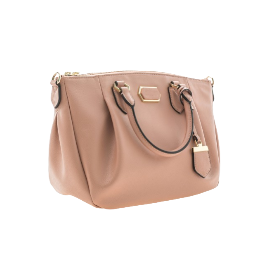 Bolsa Max De Couro Nude