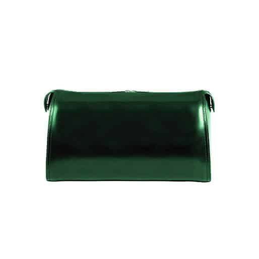 Bolsa Nécessaire em Couro Verniz Verde