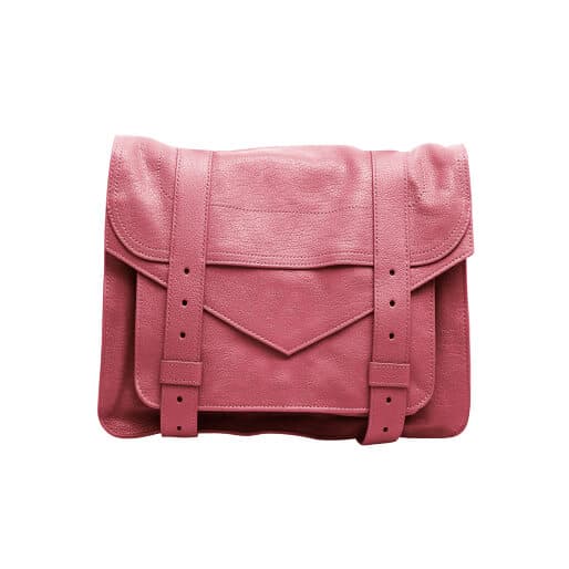 Bolsa para Notebook em Couro Rosa