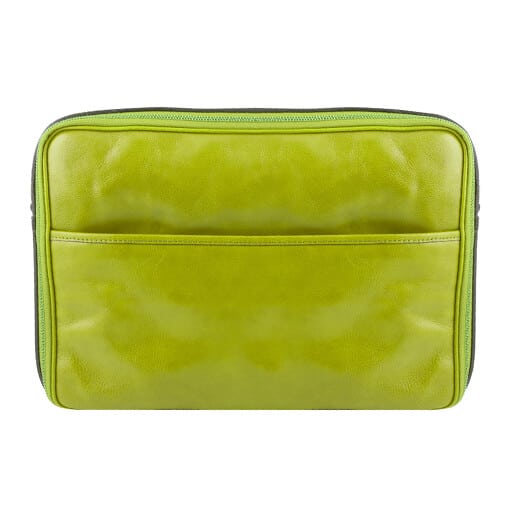 Bolsa para Notebook em Couro Verde