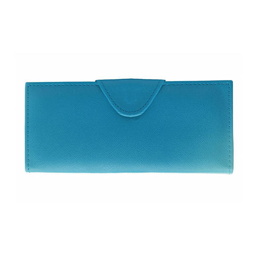 Bolsa Clutch em Couro Azul