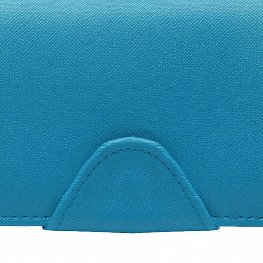 Bolsa Clutch em Couro Azul